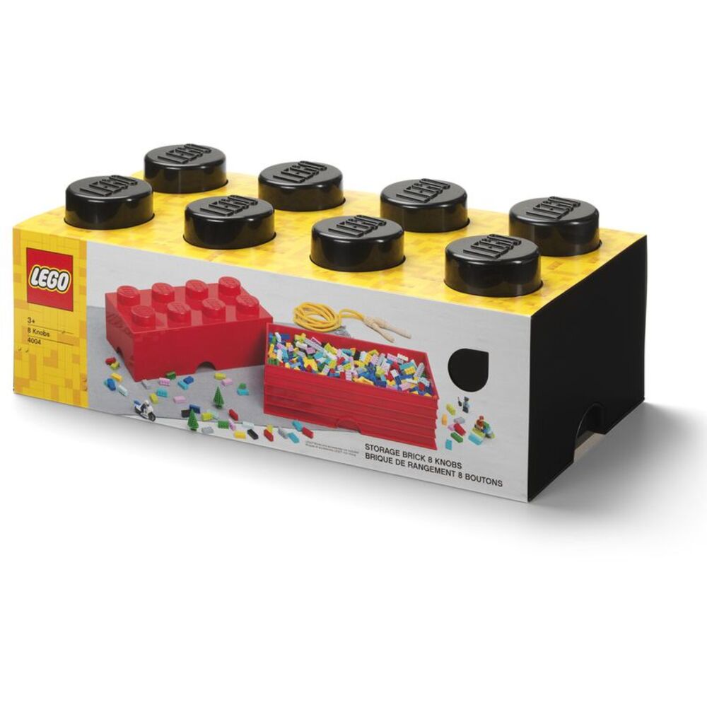 LEGO Storage Brick With 8 Knobs, Black COLLECTIBLES